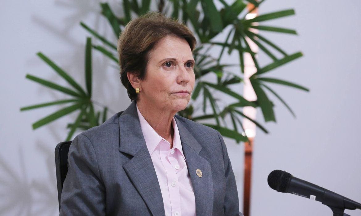 Na imagem, a ex-ministra de Jair Bolsonaro (PL) e senadora Tereza Cristina