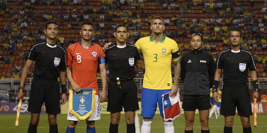 Zagueiro Lyanco foi o capitão da Seleção Brasileira sub-23 no amistoso contra o Chile