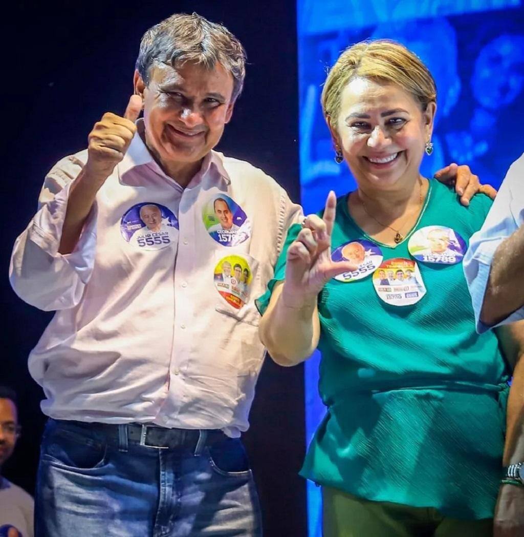 Wellington Dias com Jussara Lima, que assumirá cadeira de senadora pelo Piauí