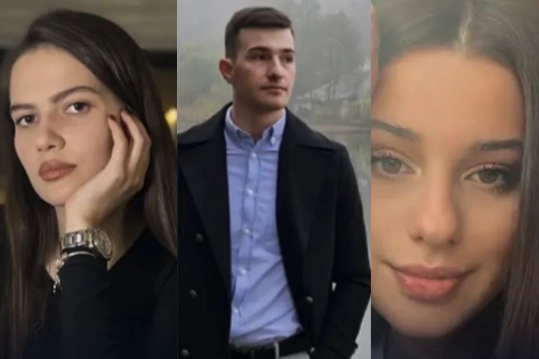 Vídeos mostra os três jovens italianos se abraçando durante enchente; amigas foram encontradas mortas