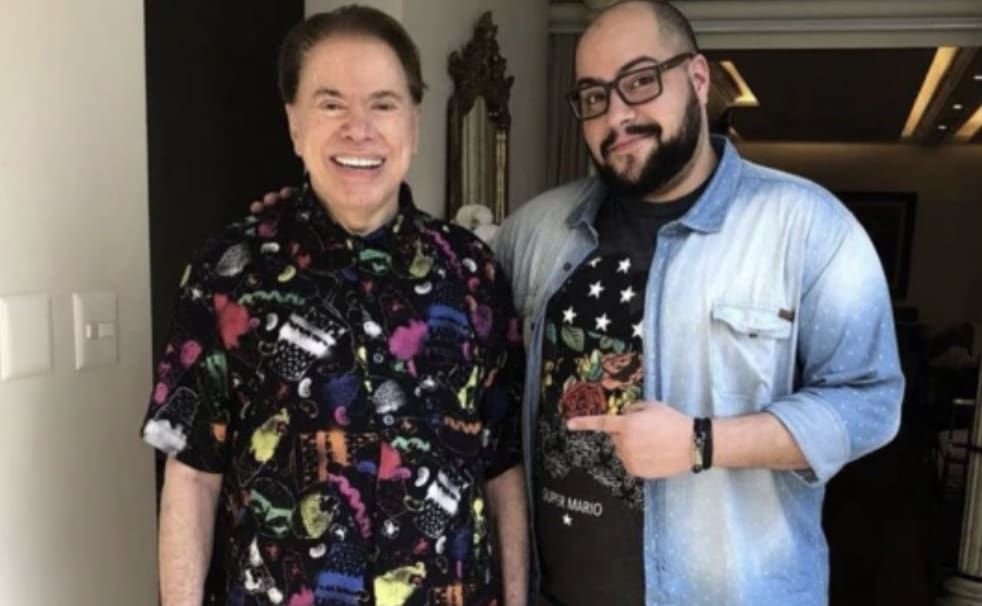 Tiago Abravanel ao lado do avô Silvio Santos