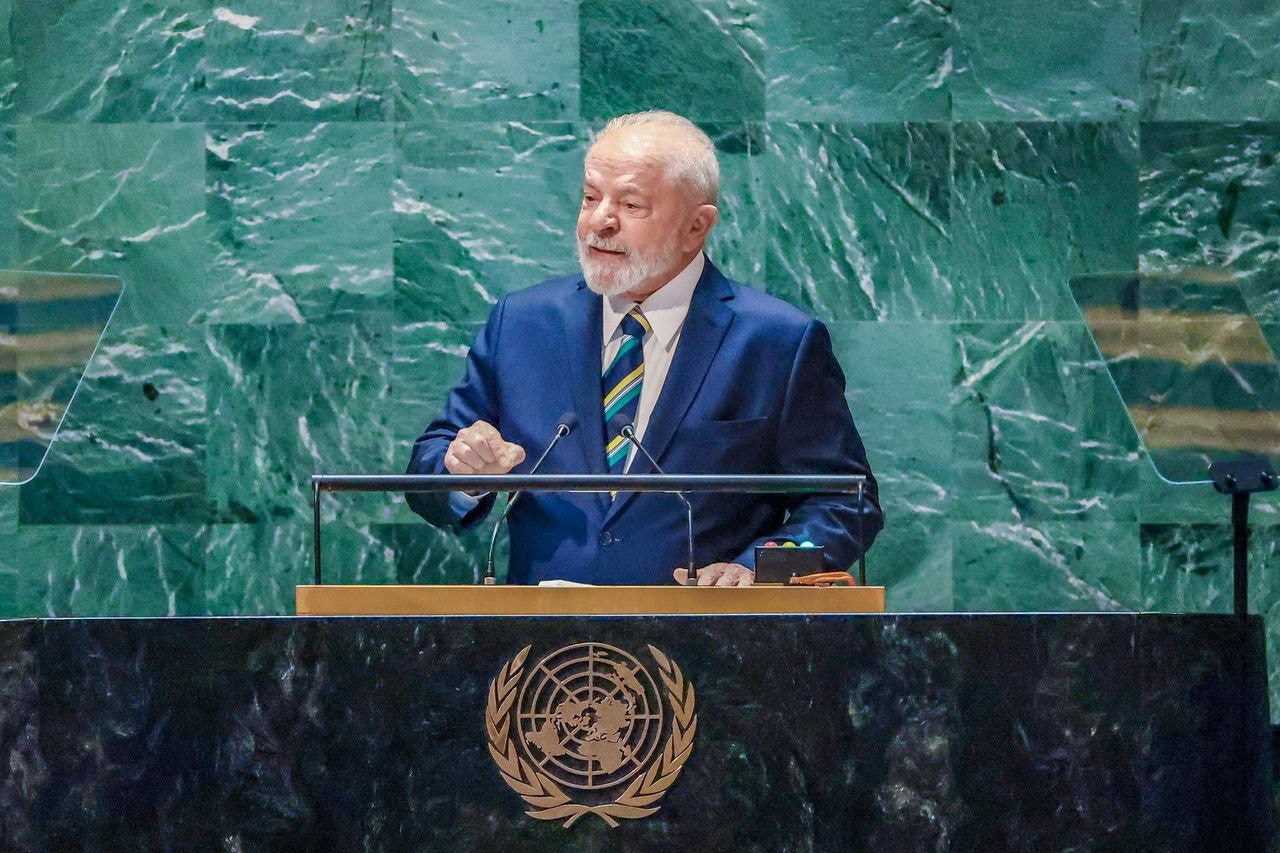 Lula durante sua última participação na Assembleia Geral da ONU, em setembro de 2023