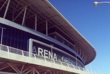 Vista parcial da Arena do Grêmio, que voltará a receber jogos após longo período