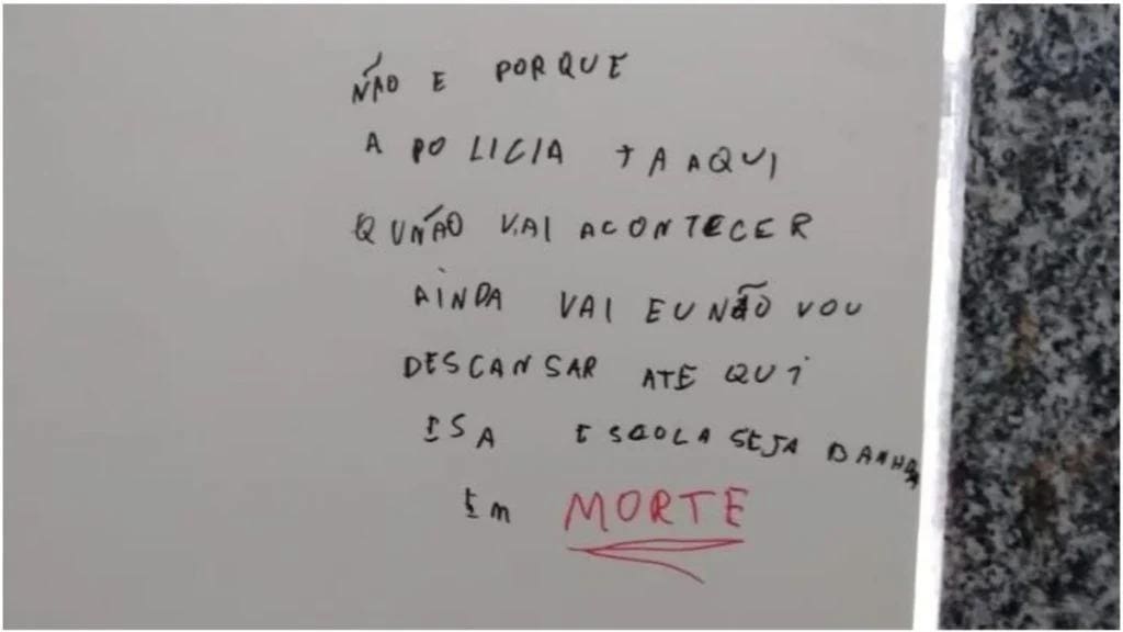 Ameaça de massacre em escola de Itabirito