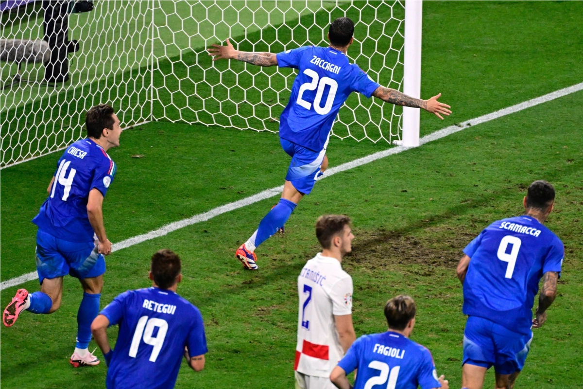 Itália se classificou com gol marcado no último lance do jogo 