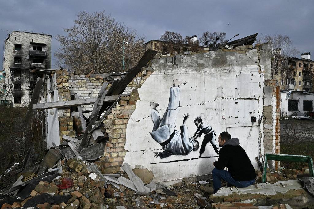 Novos grafites supostamente de Bansky aparecem na Ucrânia