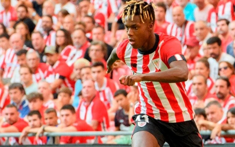 Nico Williams em ação pelo Athletic Bilbao na temporada 2024/25 (Foto: Divulgação / Athletic Bilbao)