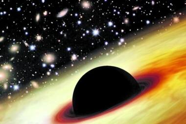
Vorazes. 
Buracos negros absorvem quase tudo à sua volta, inclusive a luz, mas Hawking descobriu emissão de radiação