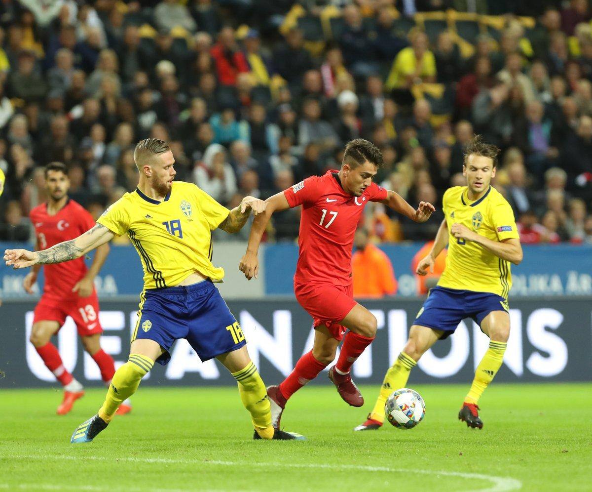 Turquia bateu a Suécia por 3 a 2 pela Liga das Nações da UEFA