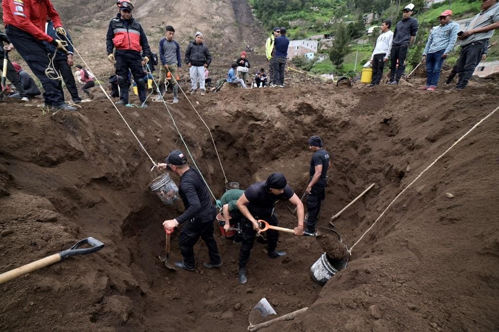 Deslizamento de terra no Equador