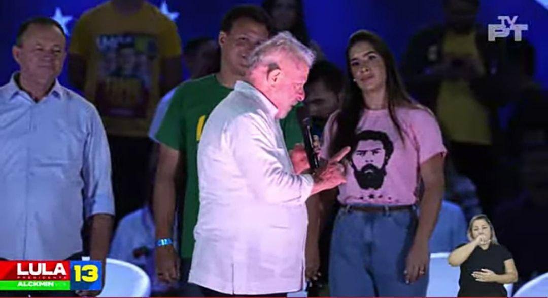 Na imagem, o candidato à Presidência da República, Luiz Inácio Lula da Silva (PT)