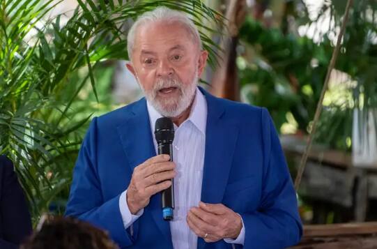 O presidente da República, Luiz Inácio Lula da Silva (PT), durante discurso na sexta-feira (8)