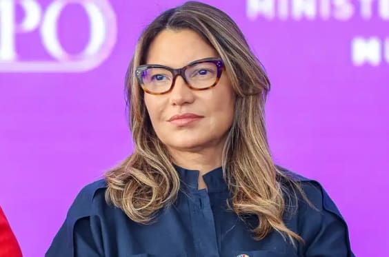 A primeira-dama, Janja da Silva, falou durante o evento da Conferência Eleitoral do PT