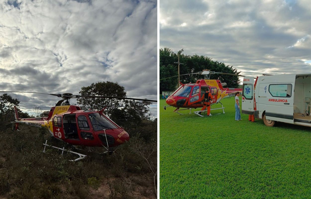 O local do acidente era de difícil acesso, impedindo a chegada rápida das equipes por terra