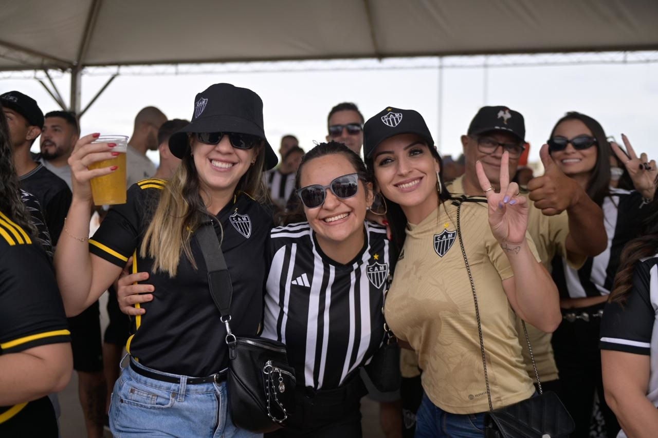 Torcida do Galo em Fan Fest para final com o Flamengo
