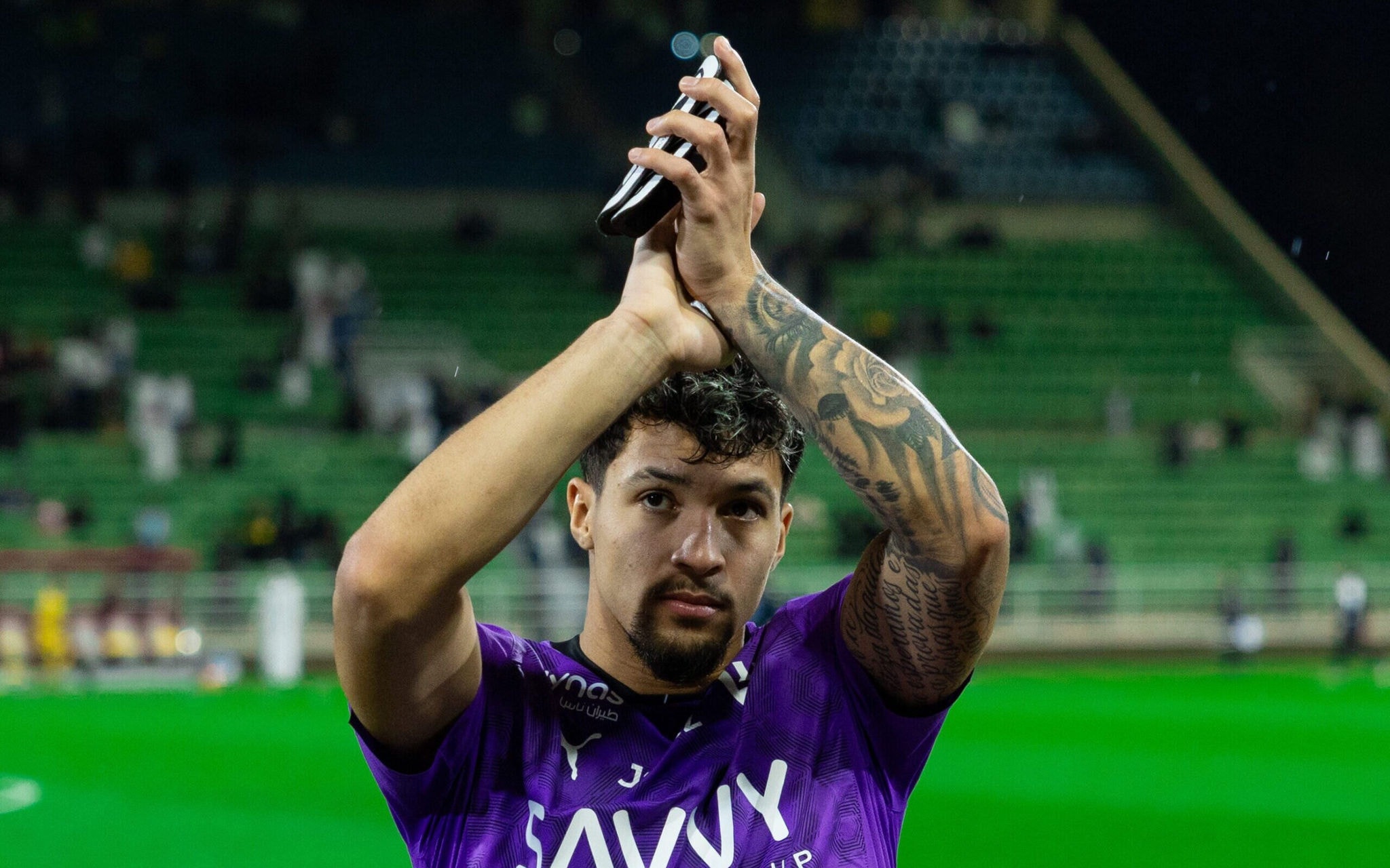 Marcos Leonardo vem sendo titular no Mundial de Clubes (Foto: Divulgação/Al-Hilal)