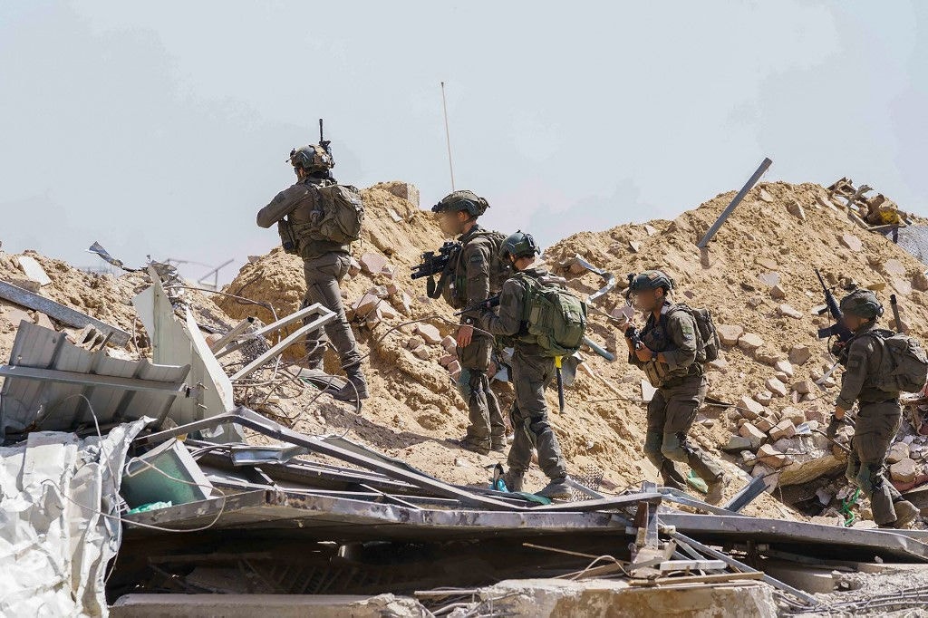 Soldados israelenses em operação na Faixa de Gaza