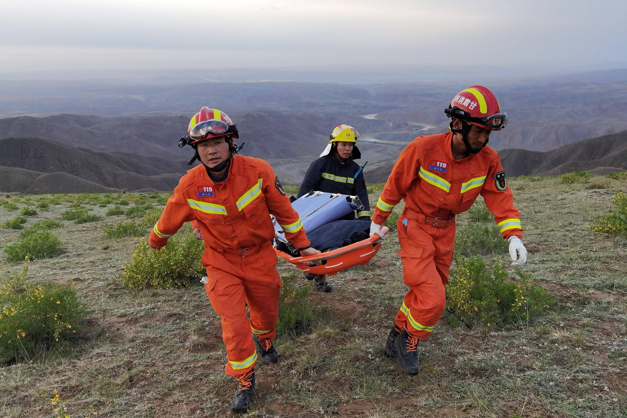 Corredores mortos são resgatados na China