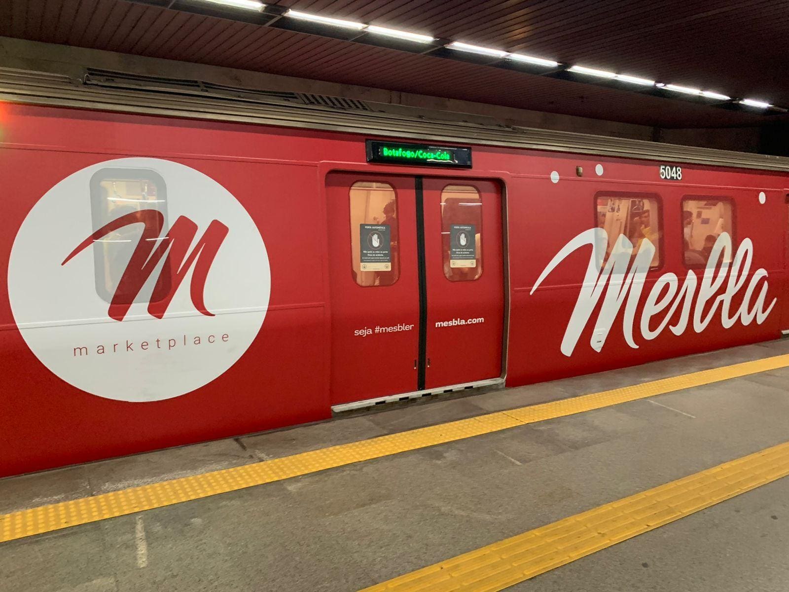 Mesbla envelopou metrô do Rio de Janeiro, sua cidade de origem, para anunciar retorno