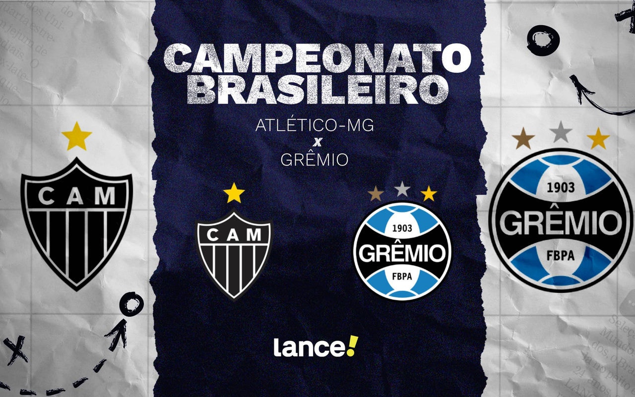 Atlético-MG x Grêmio. (Imagem: Arte Lance!)