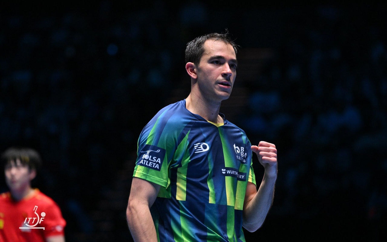 Hugo Calderano é o terceiro melhor mesatenista do mundo (Foto: Divulgação/ITTF)