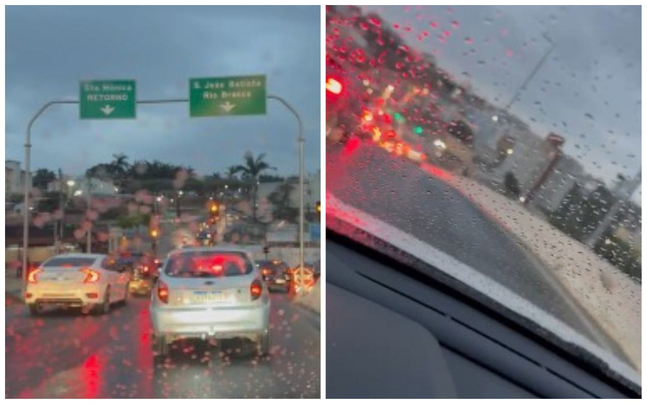 BH registra chuva na região da Pampulha