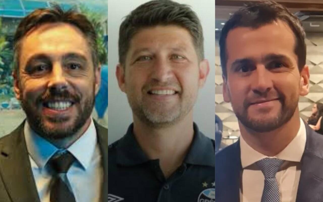 Diego Martignoni, Edson Berwanger e Márcio Floriano