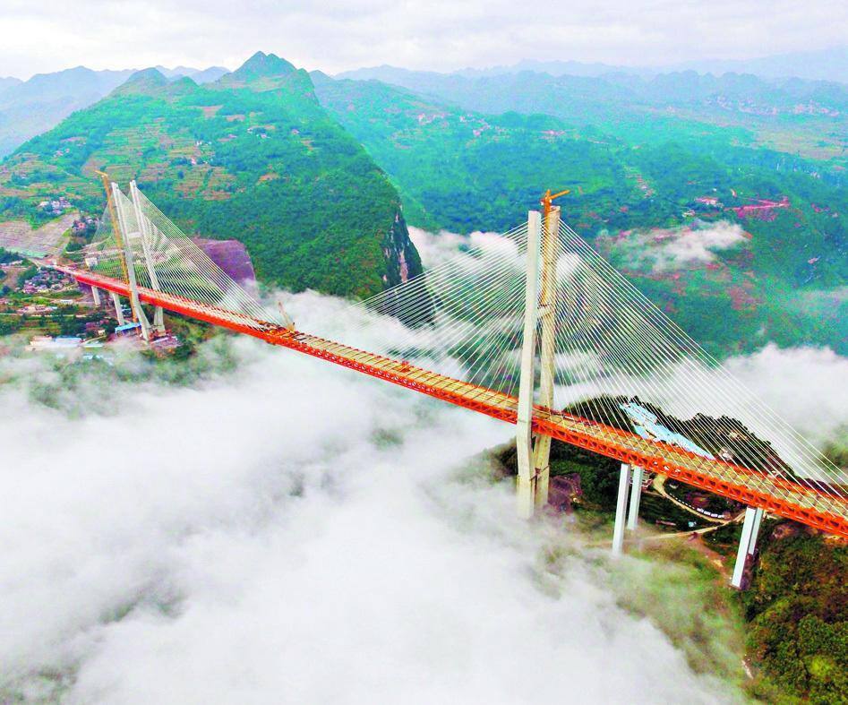 A ponte de Beipanjiang ligará as províncias de Guizhou e Yunnan