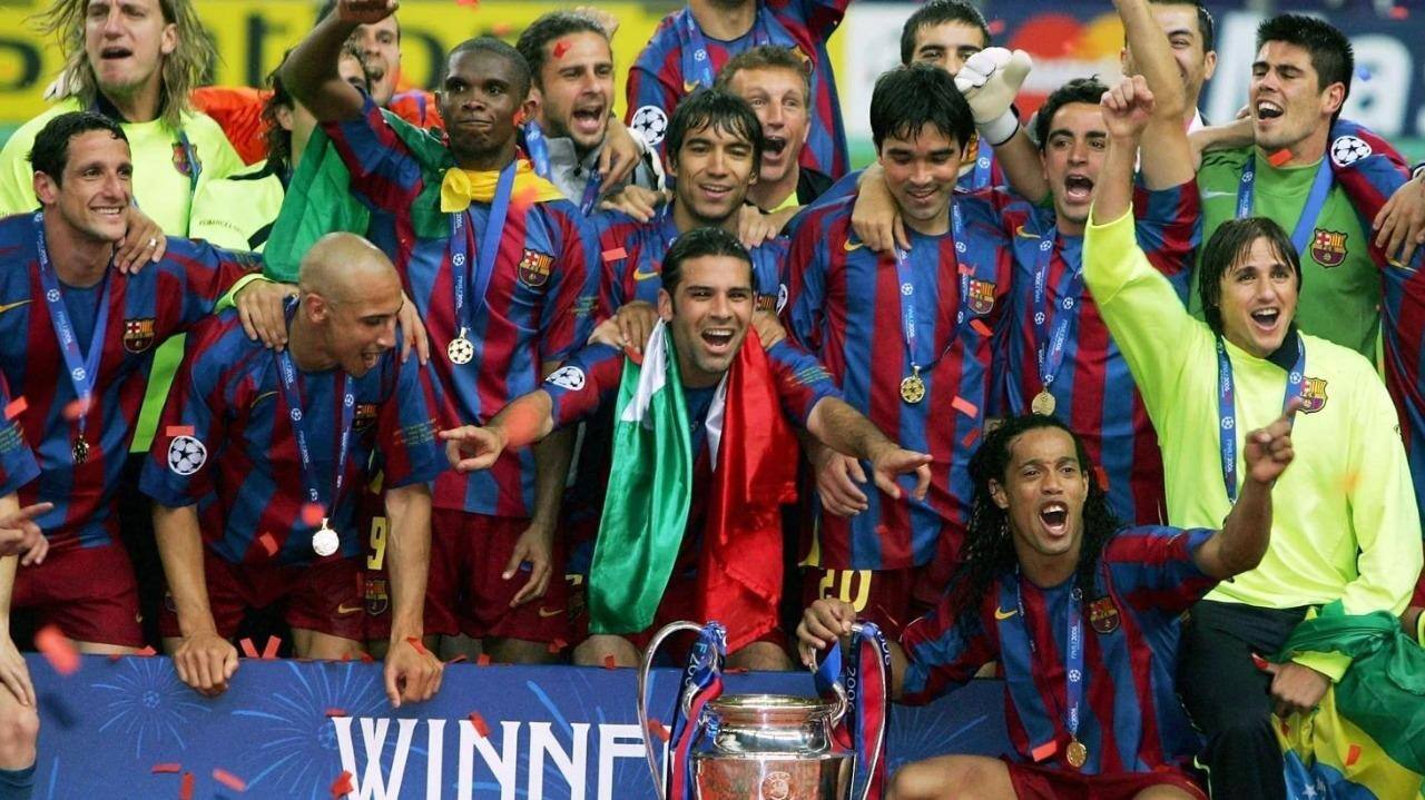 Barcelona, de Ronaldinho, foi campeão na França, em 2006