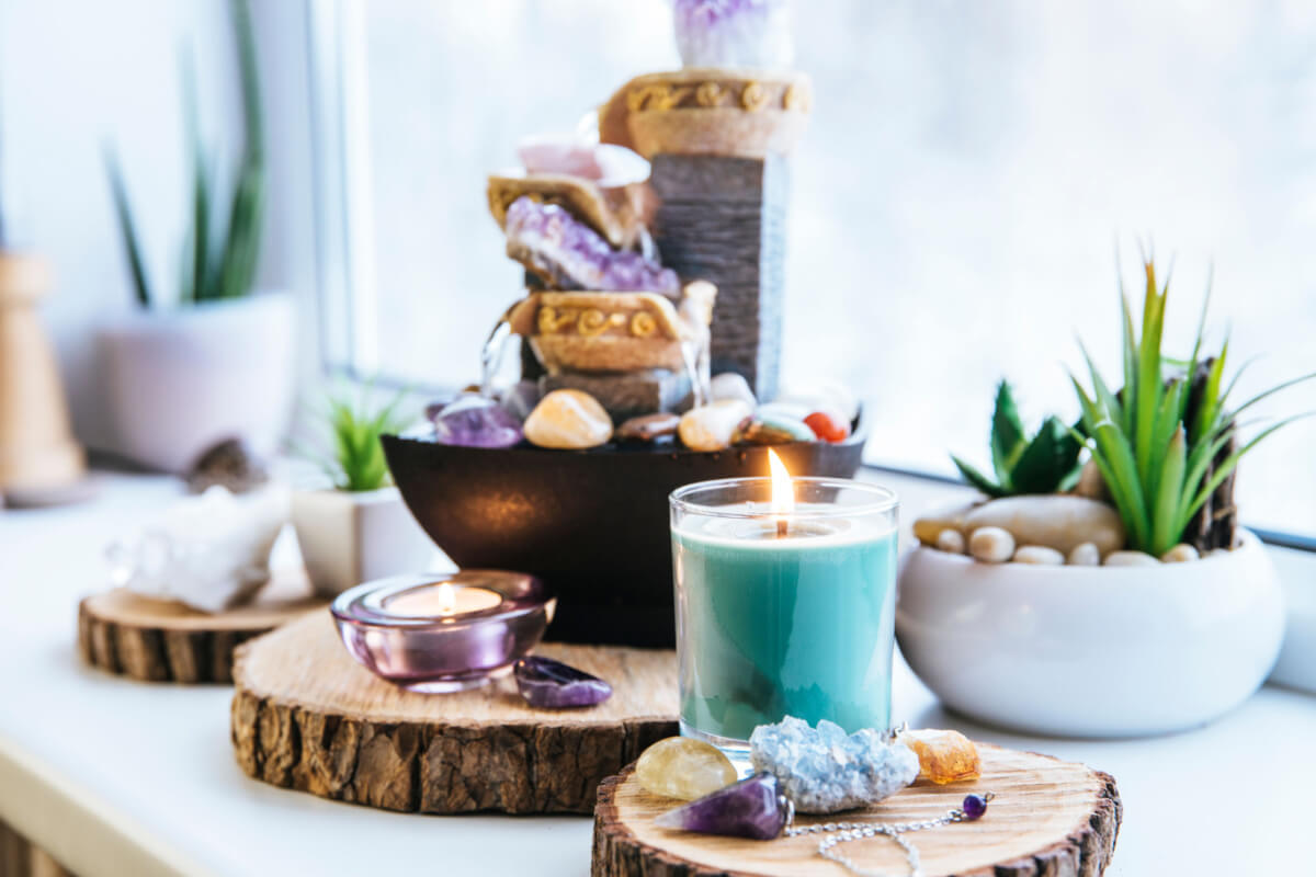 Cristais na decoração ajudam a equilibrar a energia da casa