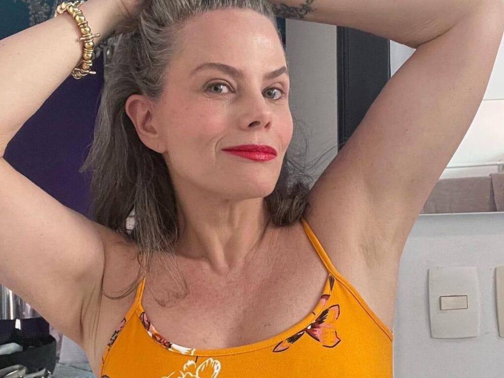 A apresentadora Maria Cândida 