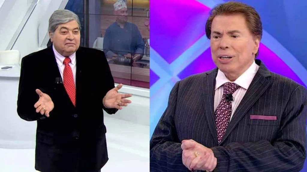 Datena e Silvio Santos