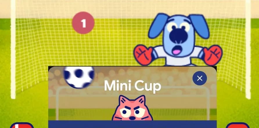 No jogo Mini Cup, você irá bater penâltis representando o time que você escolher