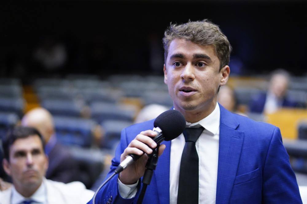 Nikolas Ferreira na Câmara: deputado federal produziu conteúdo falso contra Lula, segundo TSE