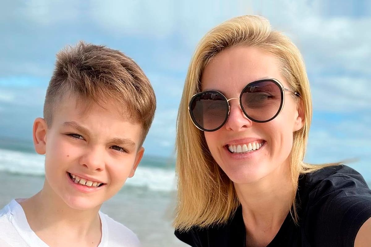 Ana Hickmann e seu filho, Alezinho