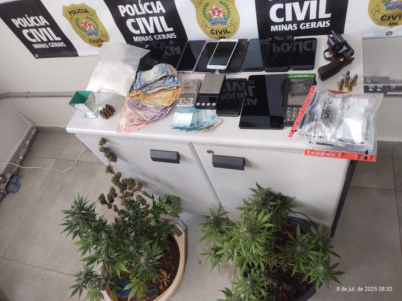 Todo material apreendido será periciado 