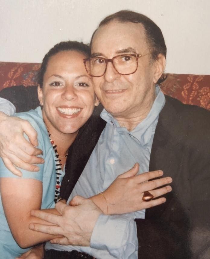 A cantora Bebel Gilberto e seu pai, João Gilberto