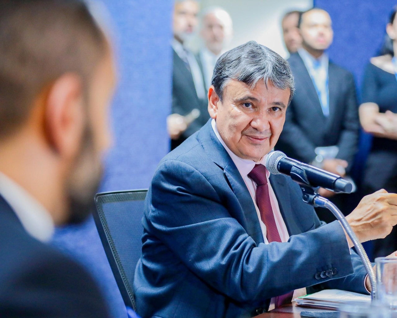 O ministro do Desenvolvimento Social, Família e Combate à Fome (MDS), Wellington Dias, durante evento em Brasília