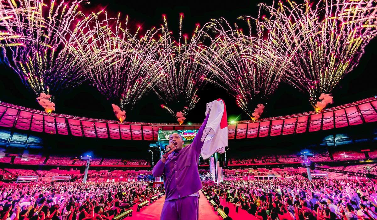 Thiaguinho durante apresentação do 'Tardezinha', no Mineirão, em 2023