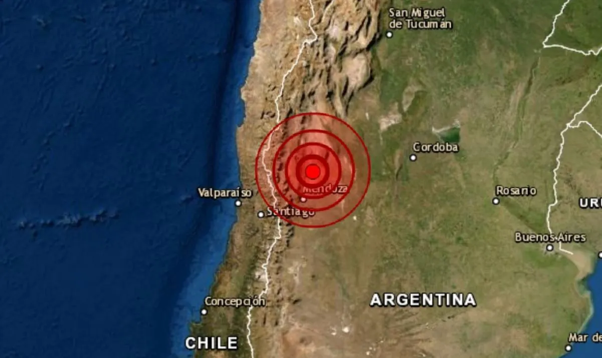 Terremoto de magnitude 4.8 atinge região de Mendoza, na Argentina, neste domingo (27)