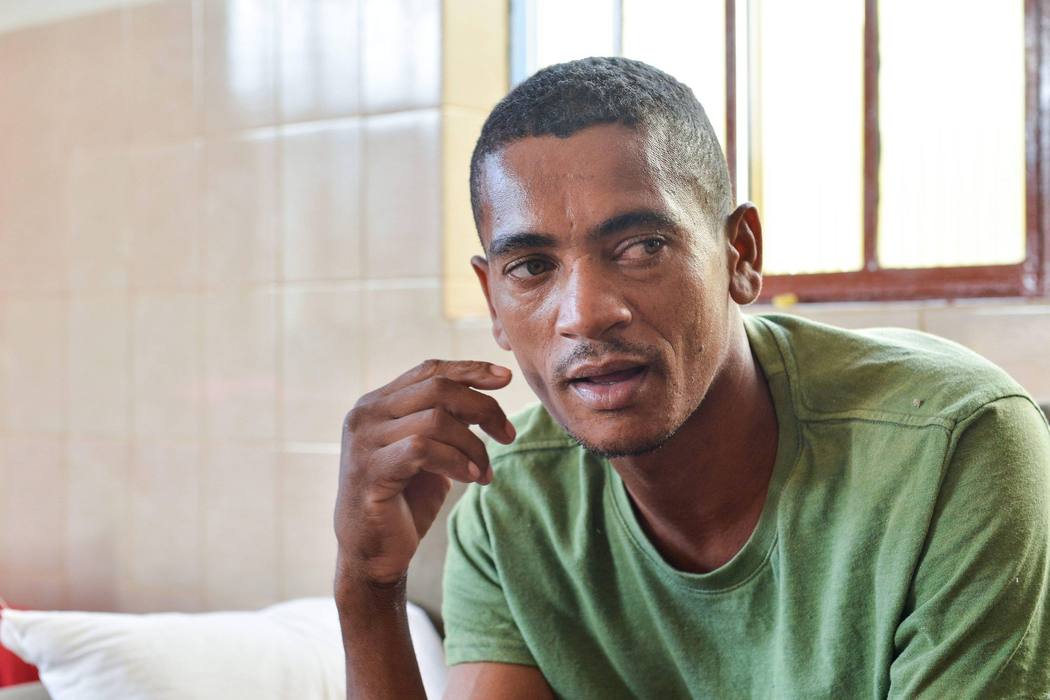Edimilson de Assunção, de 32 anos, diz que o filho ficou traumatizado