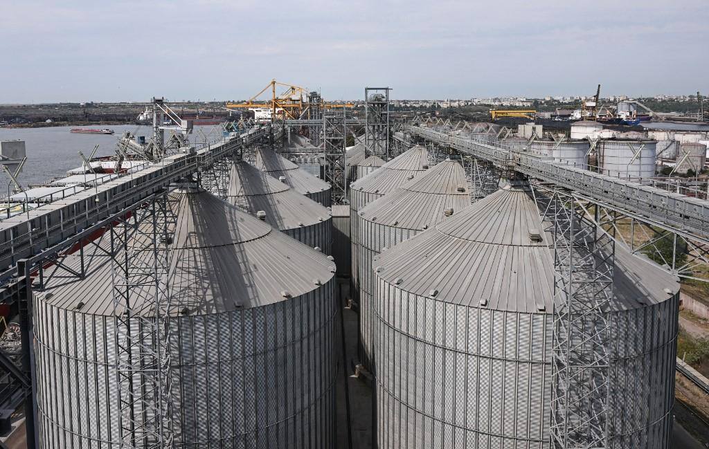 Silo de grãos na Ucrânia