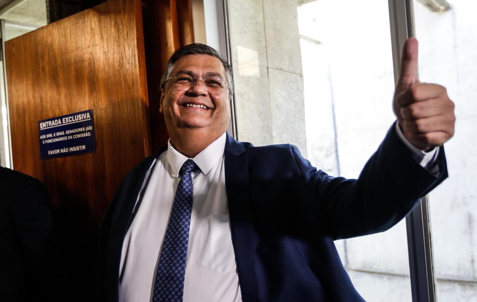 Flávio Dino chega ao Senado para sabatina; se aprovado no plenário, ele ocupará a vaga de Rosa Weber no STF