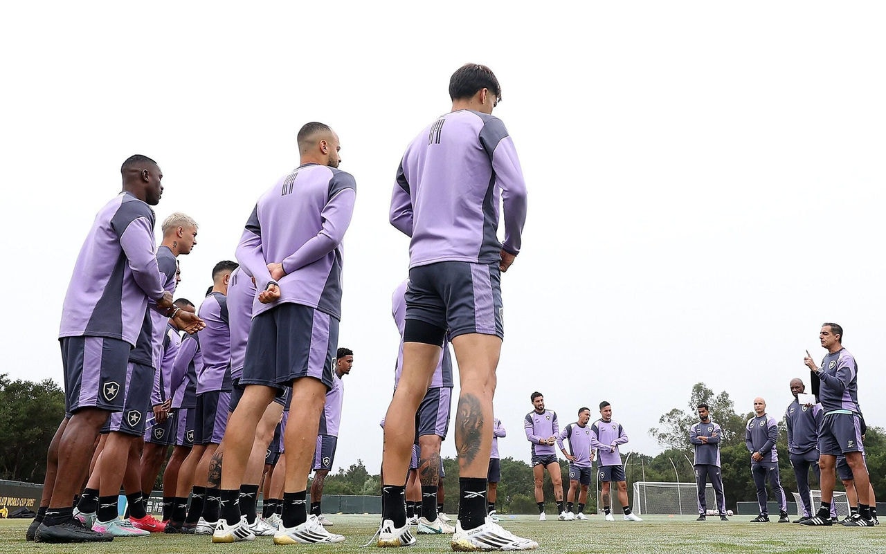 Treino do Botafogo em Santa Barbara (Vitor Silva/Botafogo)