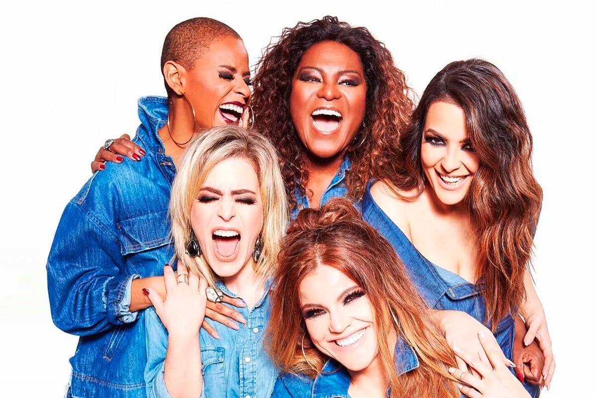 Aline Wirley, Karin Hils, Li Martins, Lu Andrade e Fantine Thó formam o grupo Rouge