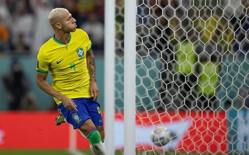 Richarlison, pela Seleção Brasileira (Foto: Lucas Figueiredo/CBF)
