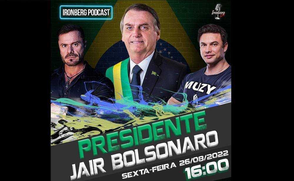 Presidente Jair Bolsonaro concederá entrevista a podcast voltado a atletas e fisiculturistas