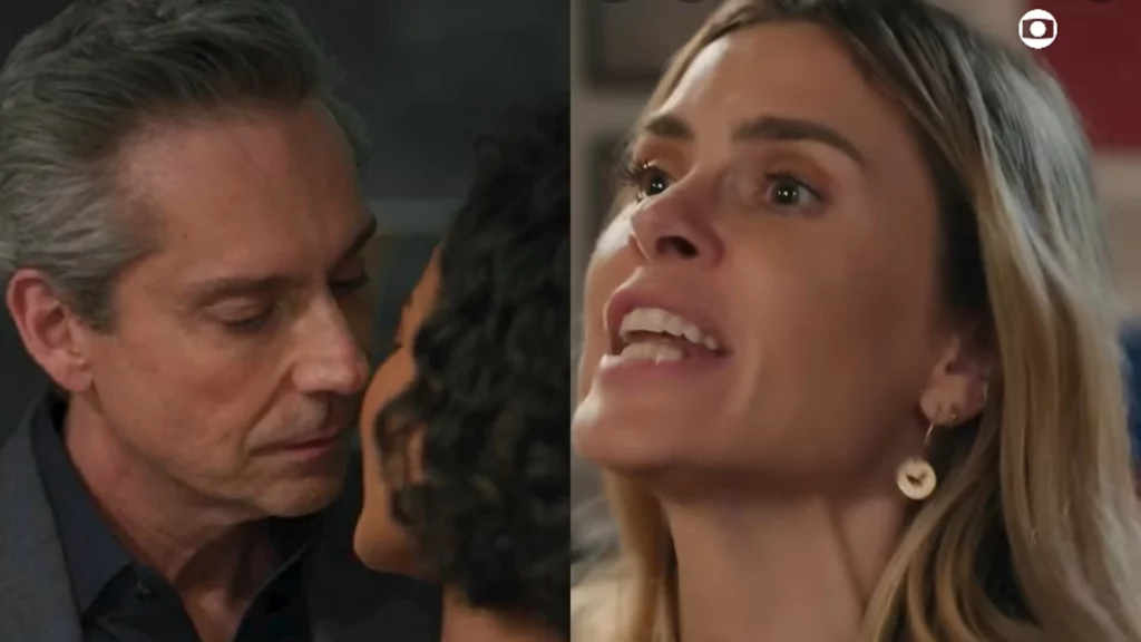 Marco Aurélio (Alexandre Nero), Fátima (Bella Campos) e Leila (Carolina Dieckmann) de Vale Tudo