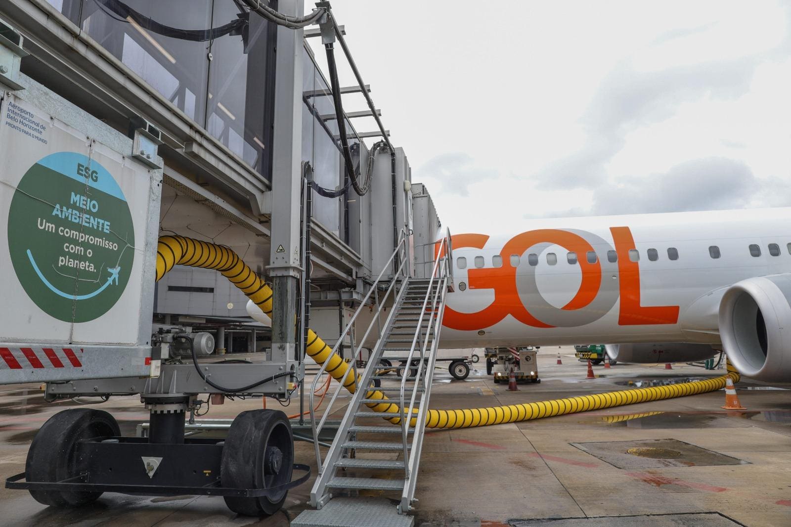 Cada viagem do voo mais frequente da Gol, partindo de BH, emite 8,5 toneladas de CO2