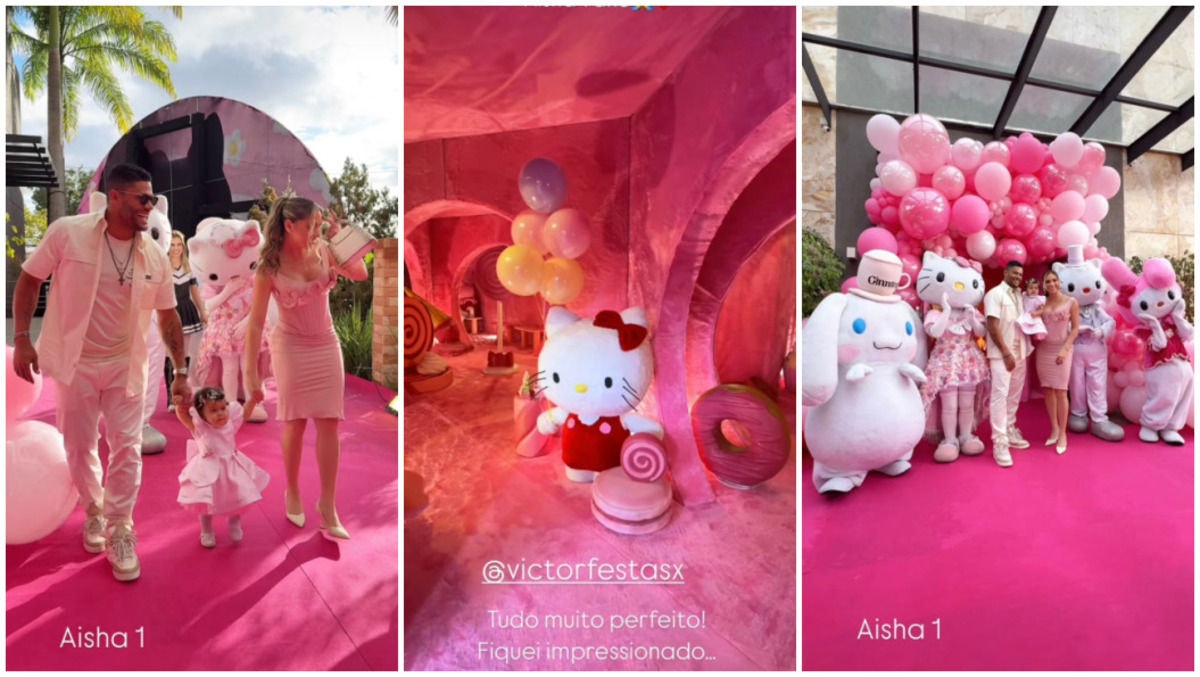 A festa acontece na Paraíba, em comemoração ao primeiro aninho de Aisha